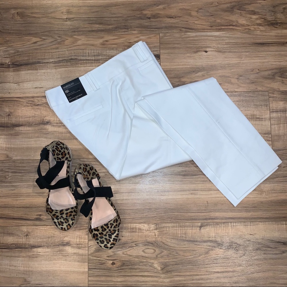 Banana Republic White Pants